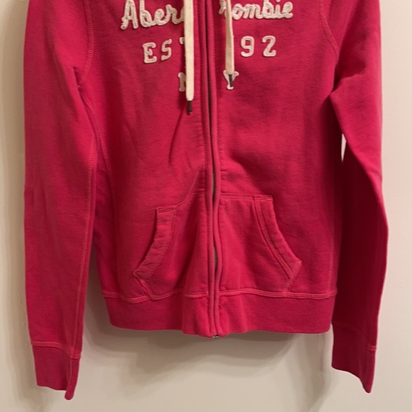 Abercrombie & Fitch Hoodie Size L Color Pink - Picture 3 of 15